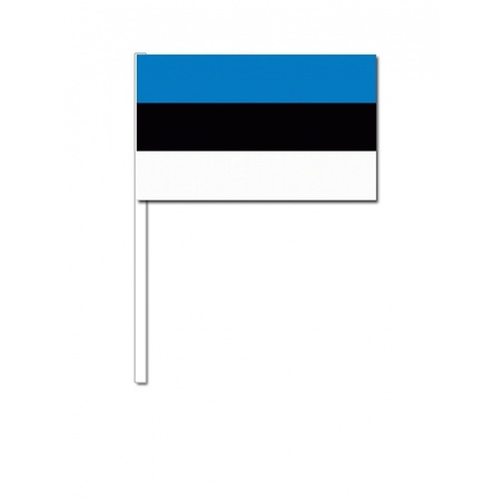 Papieren zwaaivlaggetjes Estland 10x