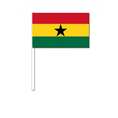 Papieren zwaaivlaggetjes Ghana 10x