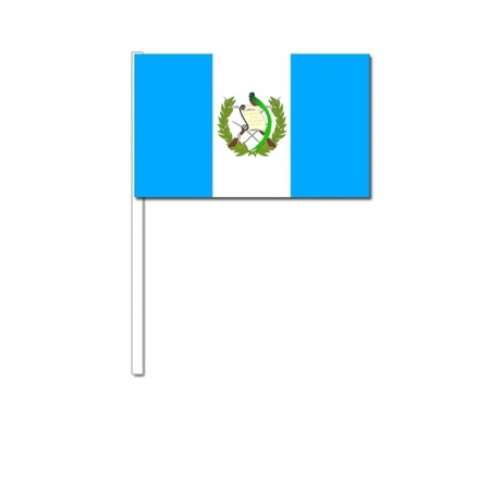 Papieren zwaaivlaggetjes Guatemala 10x