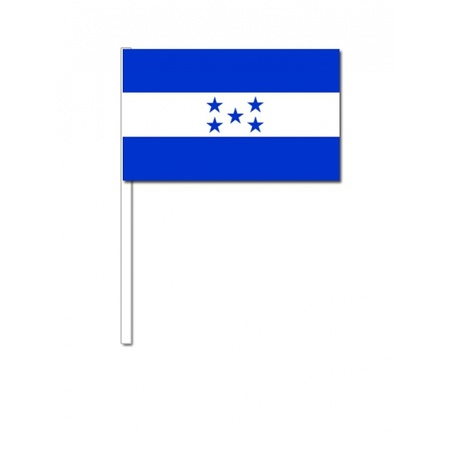 Papieren zwaaivlaggetjes Honduras 10x
