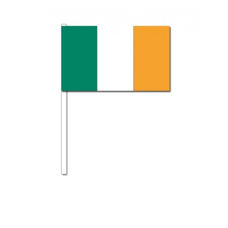 Papieren zwaaivlaggetjes Ierland 10x