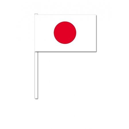 Papieren zwaaivlaggetjes Japan 10x