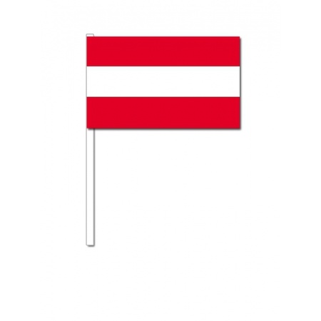 Papieren zwaaivlaggetjes Oostenrijk 10x