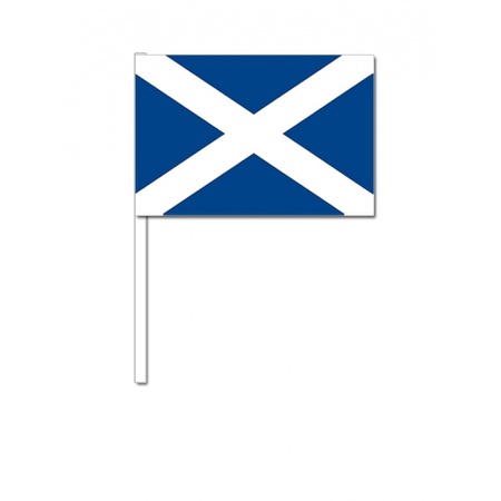 Papieren zwaaivlaggetjes Schotland 10x