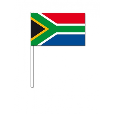 Papieren zwaaivlaggetjes Zuid Afrika 10x