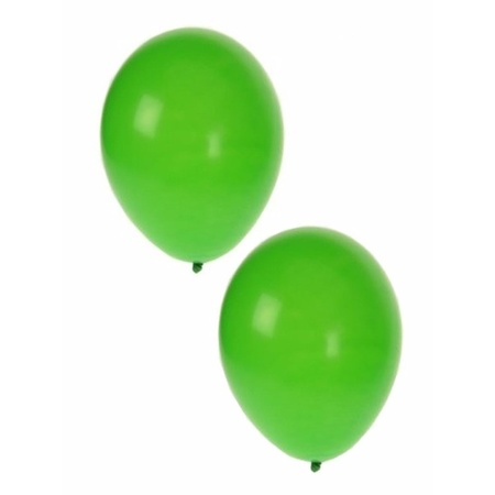 Ballonnen groen/wit/oranje 30 stuks