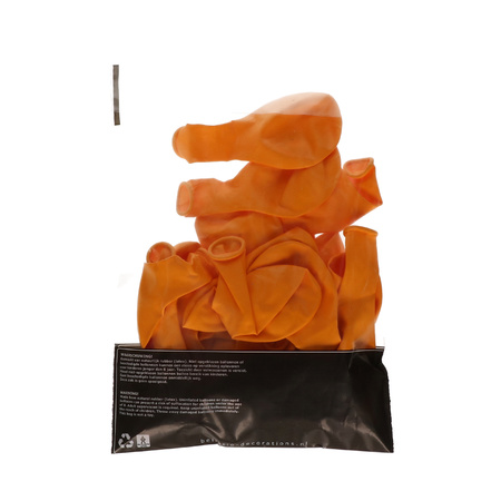 10x stuks Oranje party ballonnen 27 cm