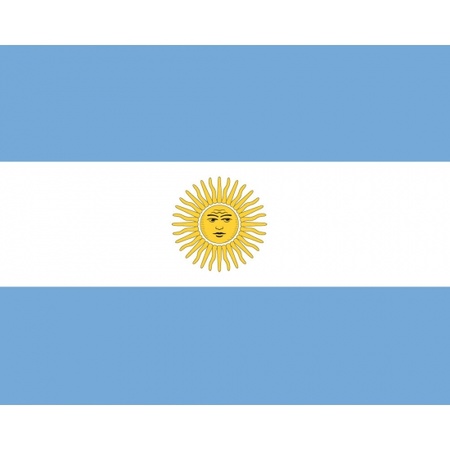 10x stuks Argentinie vlaggetjes stickers