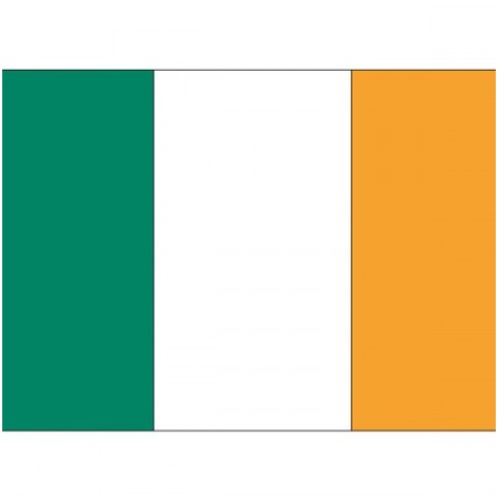 10x stuks Ierland vlaggetjes stickers