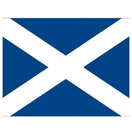 10x stuks Schotland vlaggetjes stickers
