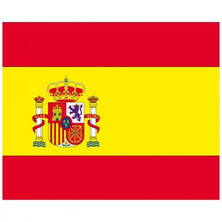 10x stuks Spanje vlaggetjes stickers
