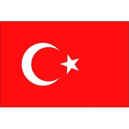 10x Flag Turkey stickers