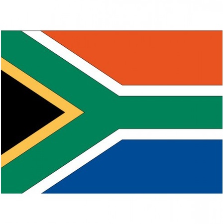 10x stuks Zuid Afrika vlaggetjes stickers