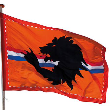 1x Mega oranje Holland stadion vlag met leeuw 300x200 cm