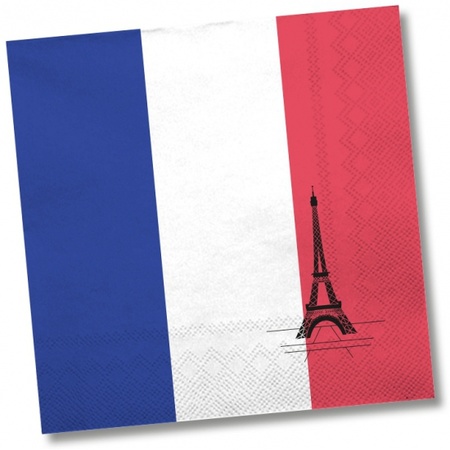 Table set flag France theme for 40x persons