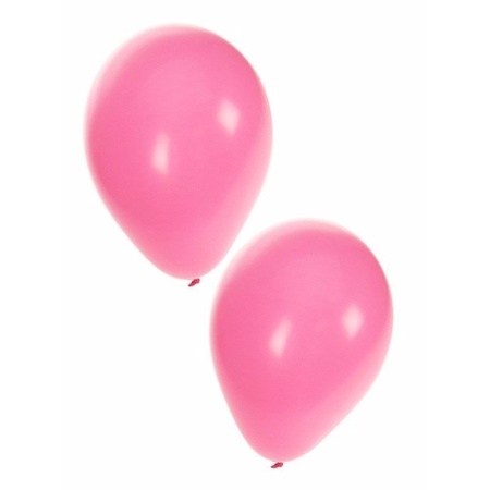 Ballonnen zakje roze van 25 stuks