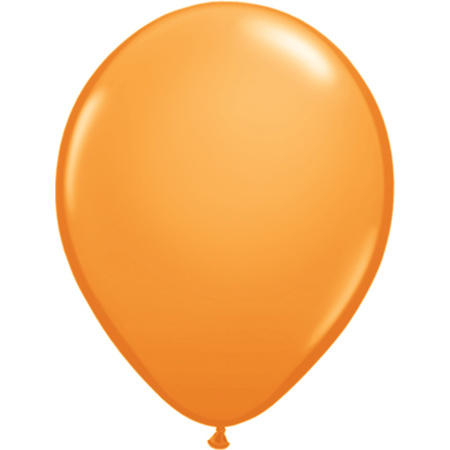Oranje ballonnetjes 25 stuks
