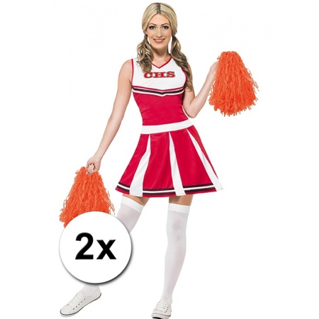 2x Cheerball orange 28 cm