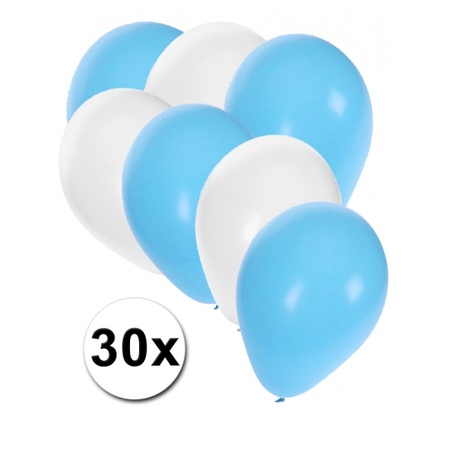 Feest ballonnen in de kleuren van Argentinie 30x