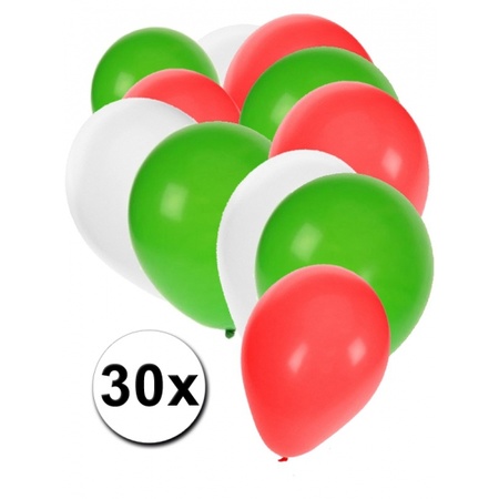 Feest ballonnen in de kleuren van Bulgarije 30x