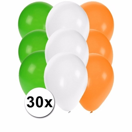 Feest ballonnen in de kleuren van Ierland 30x