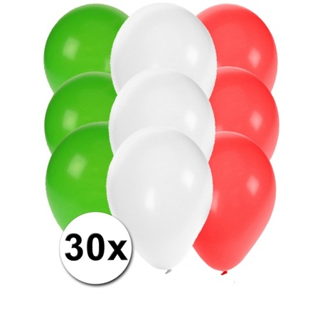 Feest ballonnen in de kleuren van Italie 30x
