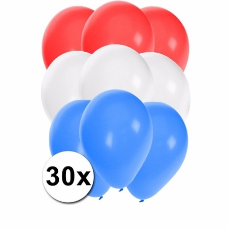 30 Balloons in Dutch colors