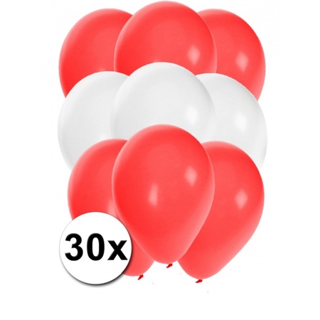 Feest ballonnen in de kleuren van Oostenrijk 30x
