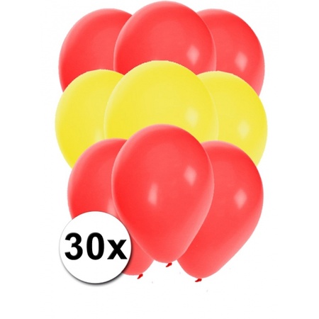 Feest ballonnen in de kleuren van Spanje 30x