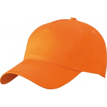 5-panel baseball caps orange