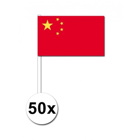 Papieren zwaaivlaggetjes China 50x