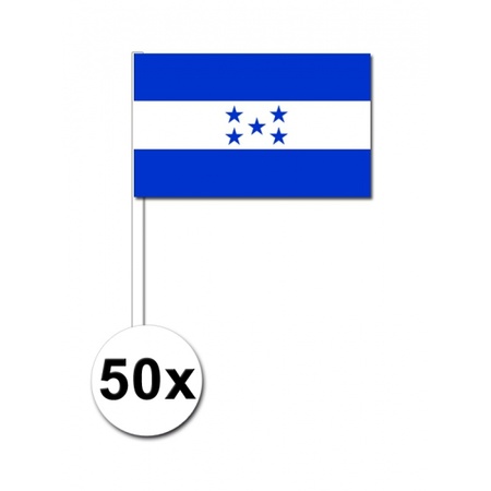 Papieren zwaaivlaggetjes Honduras 50x