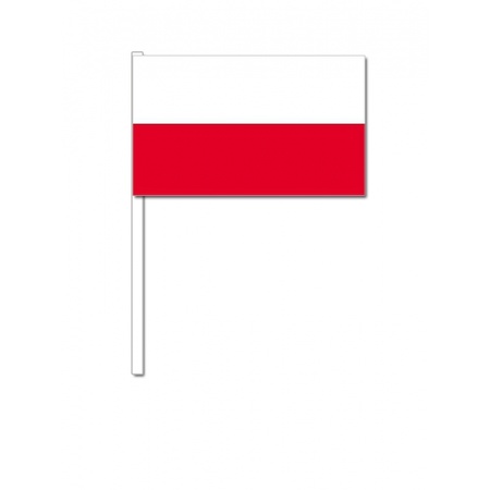 Papieren zwaaivlaggetjes Polen 50x