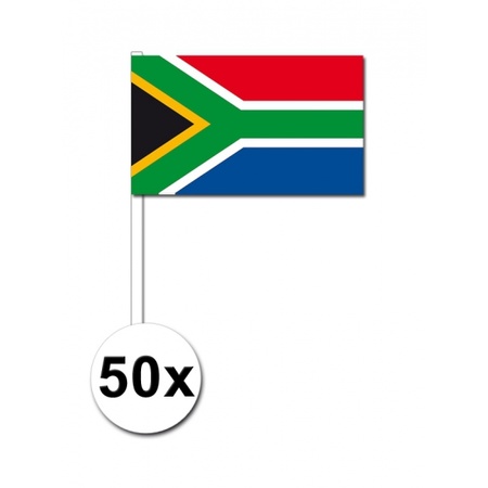 Papieren zwaaivlaggetjes Zuid Afrika 50x
