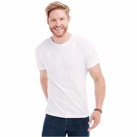 Voordelige witte heren t-shirts 5x