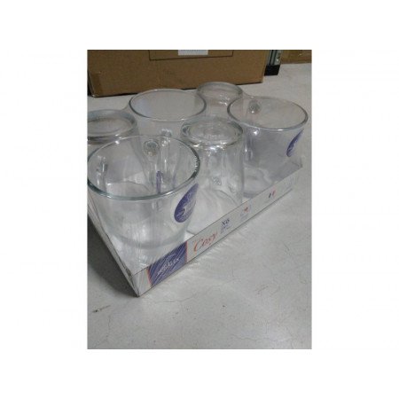 6x Theeglazen/koffieglazen transparant 350 ml Cosy