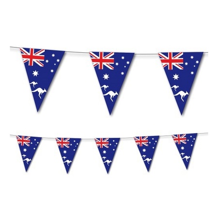 Australische vlaggetjes van papier 3,5 m