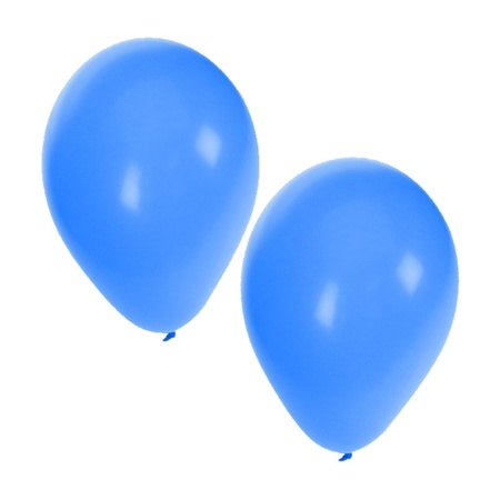 Decoratie ballonnen blauw 100 stuks