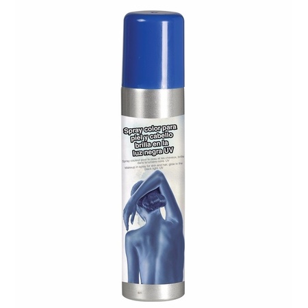 Hair and bodypaint spray blue