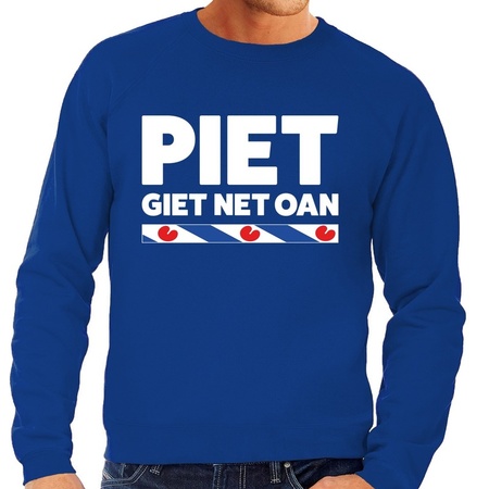 Blauwe trui / sweater Friesland Piet Giet Net Oan heren