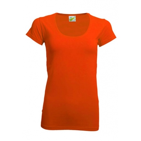 Gekleurd oranje dames shirt Lemon Soda