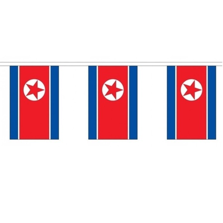 Vlaggenlijnen Noord Korea 3 meter