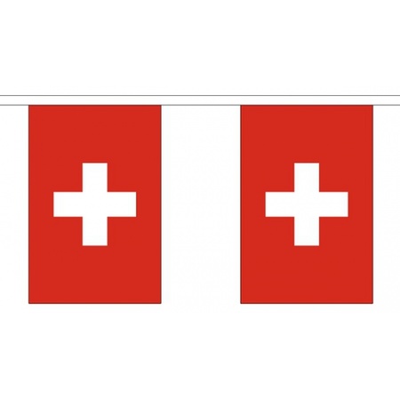 Vlaggenlijnen Zwitserland 3 meter