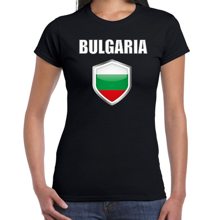 Bulgaria supporter t-shirt black for women