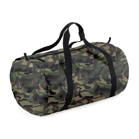 Packaway barrel bag camouflage green 32 liter 50 x 30 x 26 cm