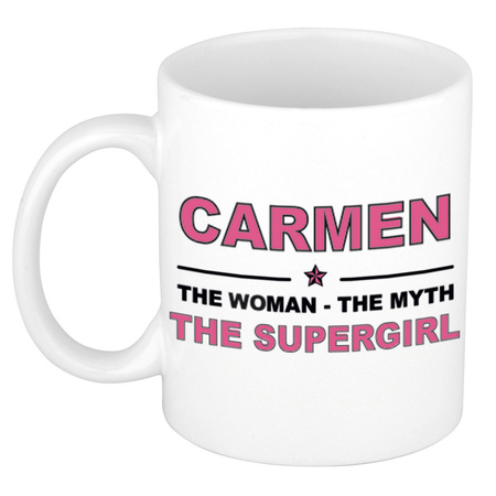 Carmen The woman, The myth the supergirl name mug 300 ml