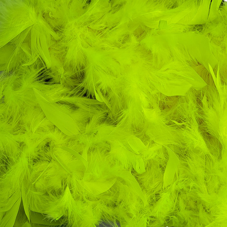 Carnaval Feathers boa - neon yellow - 180 cm - 45 gram - Glitter and glamour