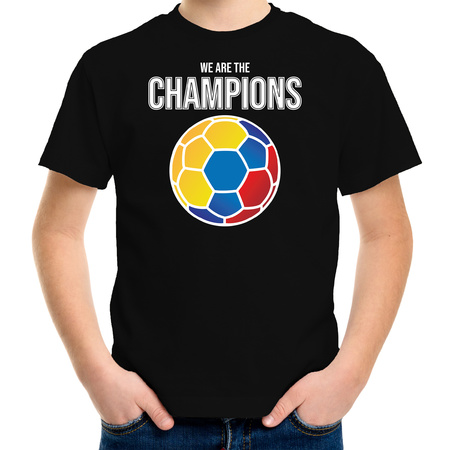 Colombia supporter t-shirt we are the champions black for children
