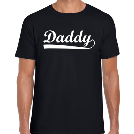 Daddy t-shirt zwart voor heren - vaderdag cadeau shirt papa