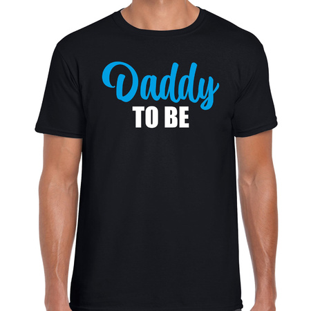 Daddy to be t-shirt zwart voor heren - Aanstaande papa cadeau